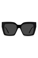 Jimmy Choo Elenigs 53mm Square Sunglasses in Black /Grey at Nordstrom