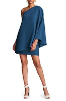 HALSTON Melina One-Shoulder Crepe Cocktail Dress in Jasper at Nordstrom, Size 2