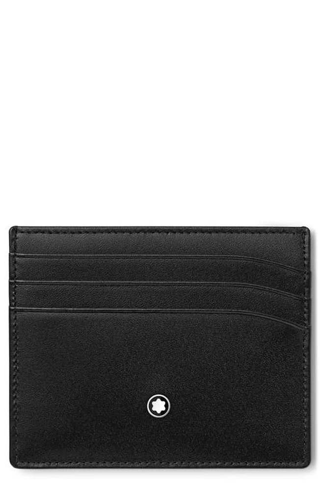 Montblanc Meisterstück Leather Card Case in Black at Nordstrom