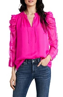 CeCe Yoryu Gathered Sleeve Blouse in Garden Rose at Nordstrom, Size Small