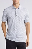 johnnie-O Kailua Palm Tree Print Piqué Performance Golf Polo at Nordstrom,