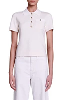 maje Marniamy Pocket Polo Ecru at Nordstrom,