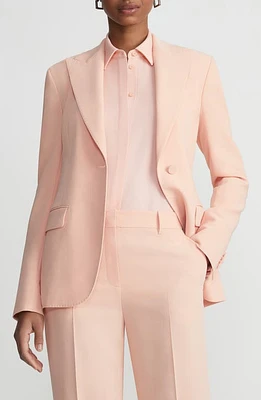 Lafayette 148 New York Finesse Crepe Blazer Pink Dusk at