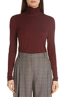 Lafayette 148 New York Dresden Turtleneck in Vino at Nordstrom, Size Large