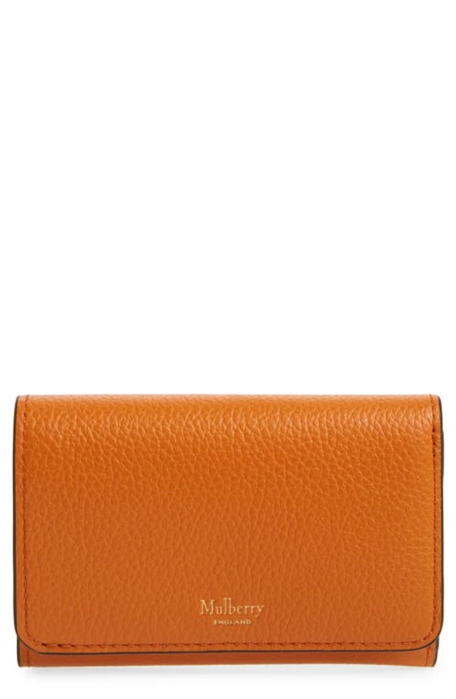 Mulberry Continental Leather Trifold Wallet in Sunset at Nordstrom