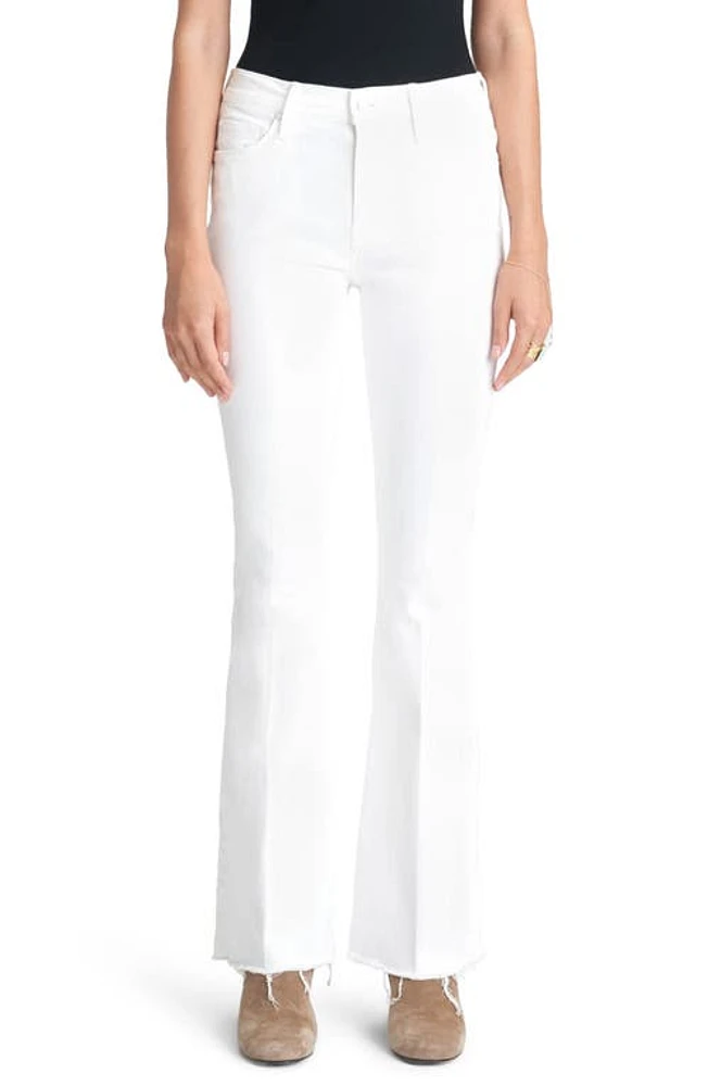 MOTHER High Waist Fray Hem Flare Jeans Fairest Of Them All at Nordstrom,