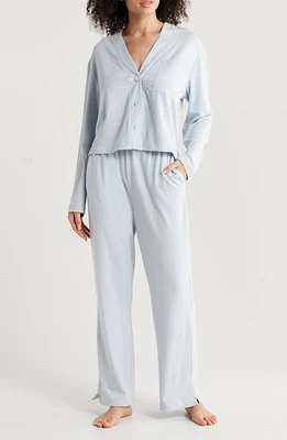 Lunya Slumberknit Pajamas Blue at Nordstrom,