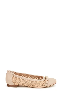 AGL Monia Cap Toe Ballet Flat Beige at Nordstrom,