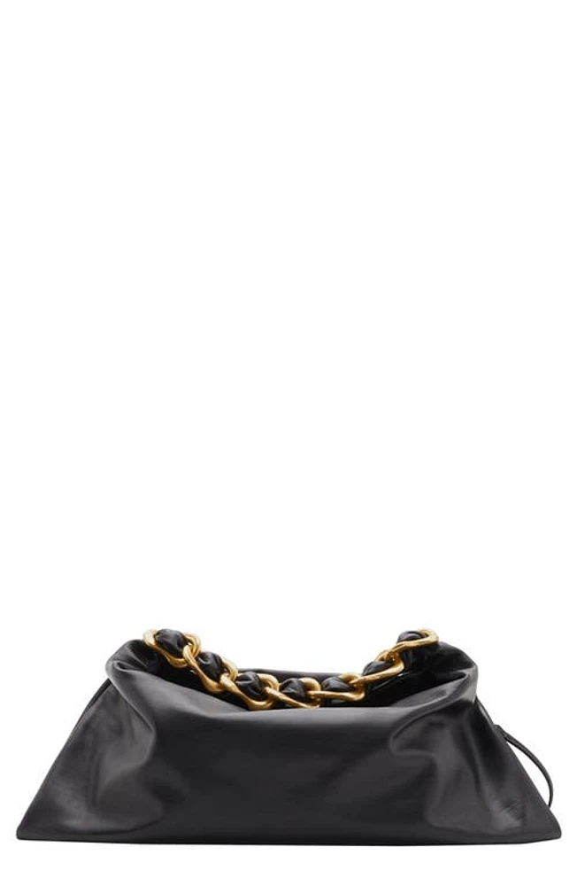 burberry Medium Swan Leather Shoulder Bag in Black at Nordstrom