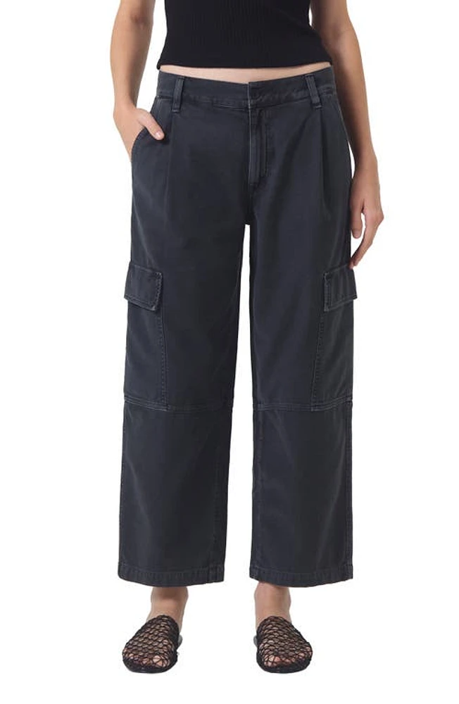 AGOLDE Jericho High Waist Ankle Wide Leg Jeans Vulture at Nordstrom,