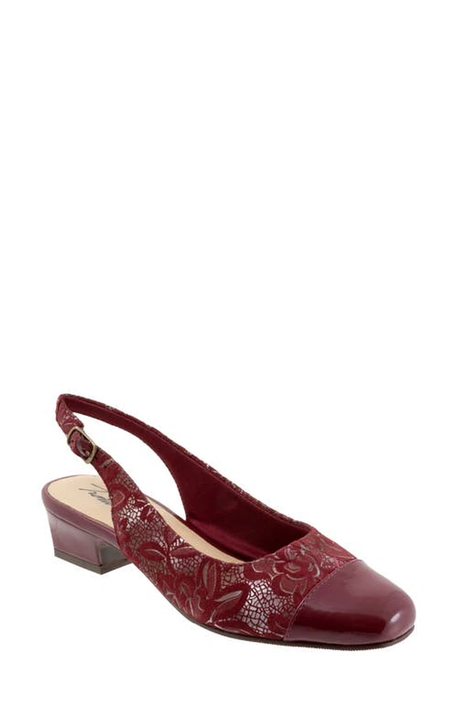 Trotters 'Dea' Slingback Sangria Flor at Nordstrom,