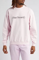 STOCKHOLM SURFBOARD CLUB Mer Swarovski Crystal Embellished Fleece Sweatshirt Pink at Nordstrom,