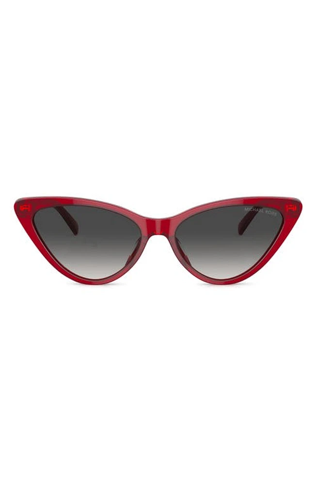 Michael Kors Harbour Island 56mm Cat Eye Sunglasses in Red at Nordstrom