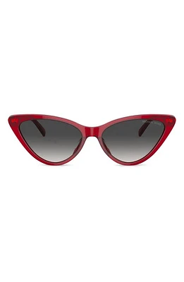 Michael Kors Harbour Island 56mm Cat Eye Sunglasses in Red at Nordstrom