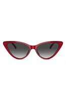 Michael Kors Harbour Island 56mm Cat Eye Sunglasses in Red at Nordstrom