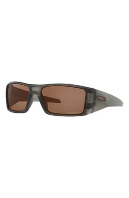 Oakley Heliostat 61mm Prizm Polarized Rectangular Sunglasses in Smoke at Nordstrom