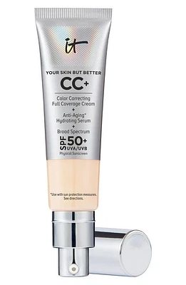 IT Cosmetics CC+ Color Correcting Full Coverage Cream SPF 50+ in Fair Light at Nordstrom, Size 1.08 Oz