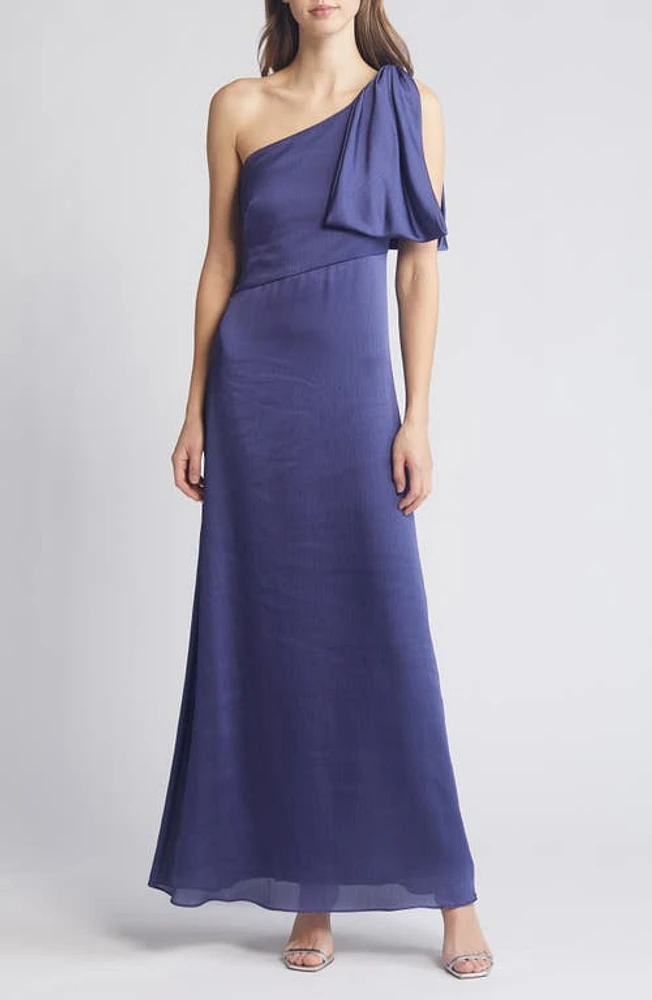 Sachin & Babi Chelsea One-Shoulder Gown Deep Cobalt at Nordstrom,