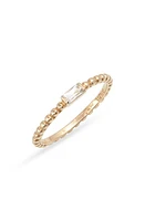 Anzie Dewdrop White Topaz Stacking Ring in Yellow Gold/White at Nordstrom