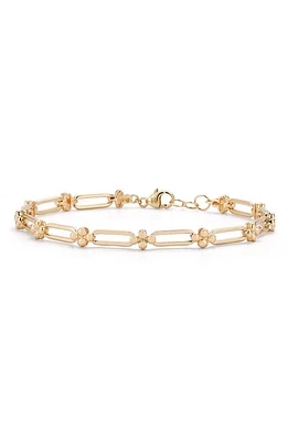 Dana Rebecca Designs Poppy Rae Pebble Link Bracelet in Yellow Gold at Nordstrom, Size 7