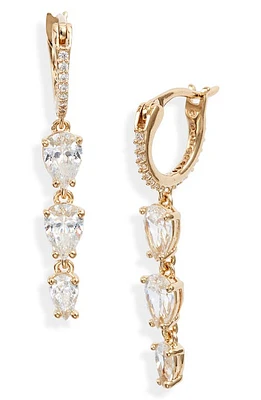 Nadri Emerald Isle Cubic Zirconia Drop Earrings in Gold/Clear at Nordstrom