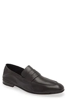 ZEGNA L'Asola Leather Penny Loafer Dark Brown at Nordstrom,