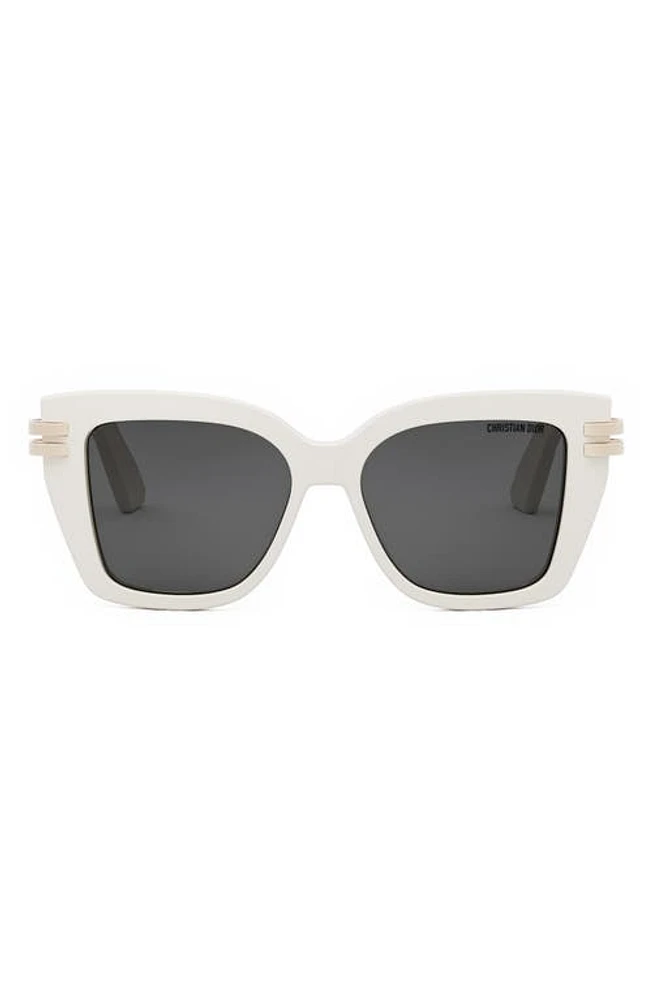 Cdior S1I 52mm Square Sunglasses in Ivory /Smoke at Nordstrom