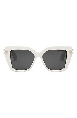 Cdior S1I 52mm Square Sunglasses in Ivory /Smoke at Nordstrom