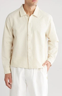 Museum of Peace & Quiet Vacation Seersucker Button-Up Shirt Bone at Nordstrom,