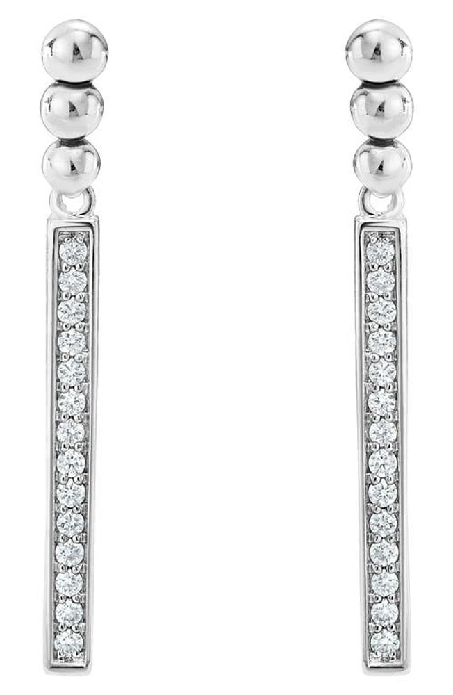 LAGOS Caviar Spark Diamond Drop Earrings in Silver/Diamond at Nordstrom