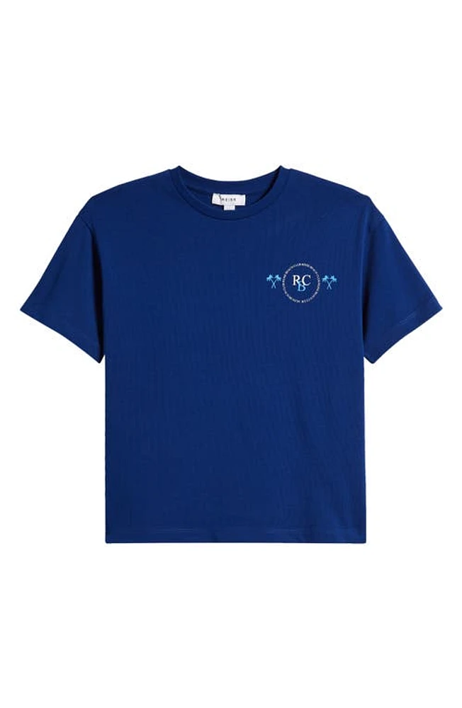 Reiss Kids' Palm Jr. Graphic T-Shirt Lapis Blue at Nordstrom, Y