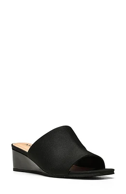 NYDJ Claudine Wedge Sandal Black at Nordstrom,