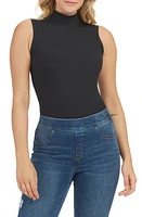 SPANX Suit Yourself Ribbed Mock Neck Sleeveless Smoother Bodysuit at Nordstrom,