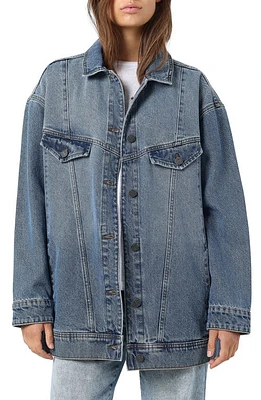 Noisy may Casie Oversize Denim Jacket Medium Blue at