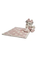 barefoot dreams Cozychic Disney Mickey/Minnie Mouse Blanket & Stuffed Toy Gift Set in Dusty Rose Multi at Nordstrom