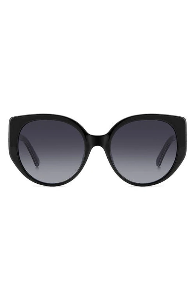 Kate Spade New York seraphina 55mm gradient round sunglasses in / Shaded at Nordstrom