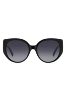 Kate Spade New York seraphina 55mm gradient round sunglasses in / Shaded at Nordstrom