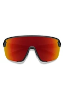 Smith Bobcat 135mm ChromaPop Shield Sunglasses in Black /Red Mirror at Nordstrom