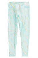 zella Kids' Print Crossover High Waist 7/8 Leggings at