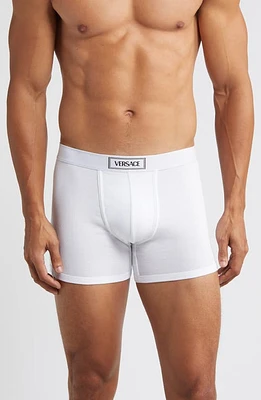 Versace '90s Logo Cotton Rib Trunks at Nordstrom,