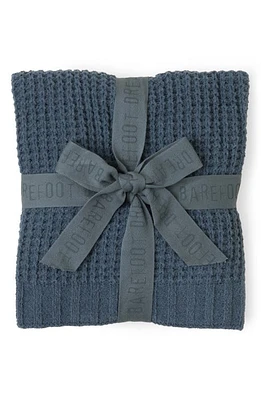 barefoot dreams Waffle Knit Baby Blanket in Smokey Blue at Nordstrom