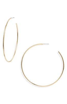 Nordstrom Thin Hoop Earrings in Gold at Nordstrom