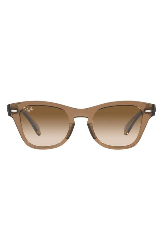 Ray-Ban 50mm Gradient Square Sunglasses in Light Brown at Nordstrom