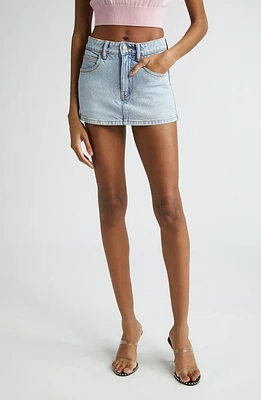 Alexander Wang Stretch Denim Skort Bleach at Nordstrom,