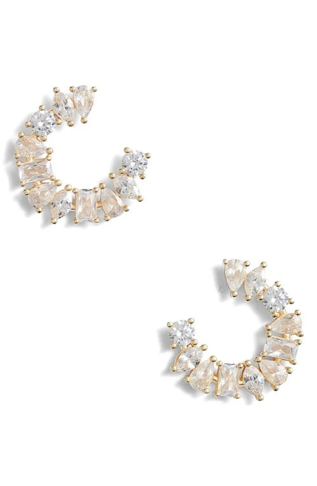 SHYMI Cubic Zirconia Stud Earrings in Gold at Nordstrom