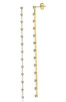 Crislu Cubic Zirconia Bar Earrings in Gold at Nordstrom