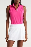 Tommy Bahama Aubrey Sleeveless Half Zip Top Glowing Azalea at Nordstrom,