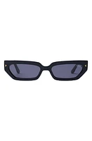 DEZI Lil Switch 55mm Rectangular Sunglasses in /Dark Smoke at Nordstrom