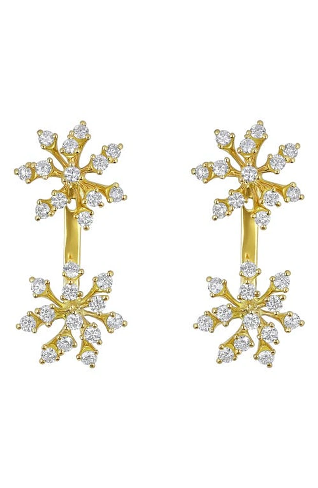 Hueb Luminus Diamond Linear Drop Earrings in Yellow Gold at Nordstrom