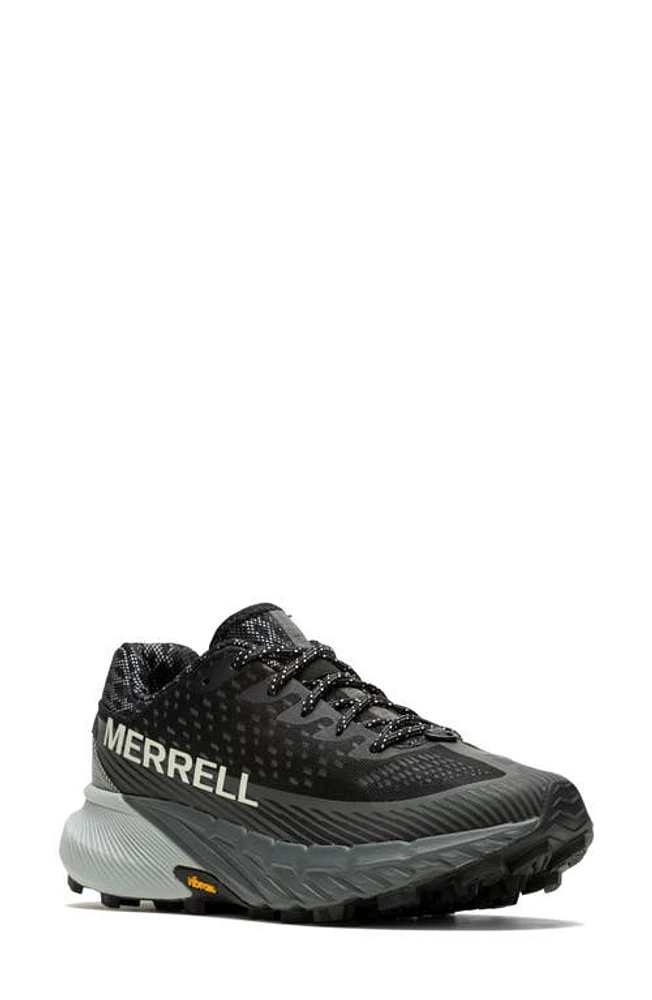 Merrell Agility Peak 5 Trail Sneaker Black/Granite at